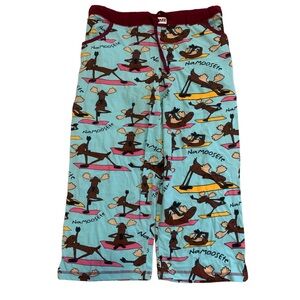 Lazy One "Namoosete" Moose Yoga Capri Pajama Pants XL